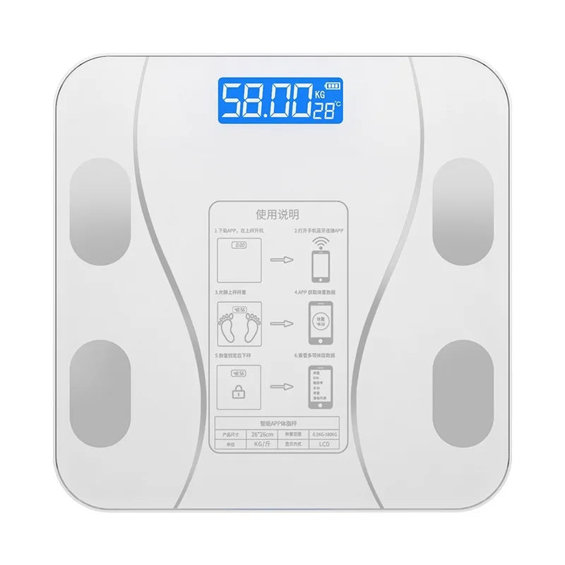 XING CHEN Smart Body Fat Scale Electronic Digital Weight Monitor