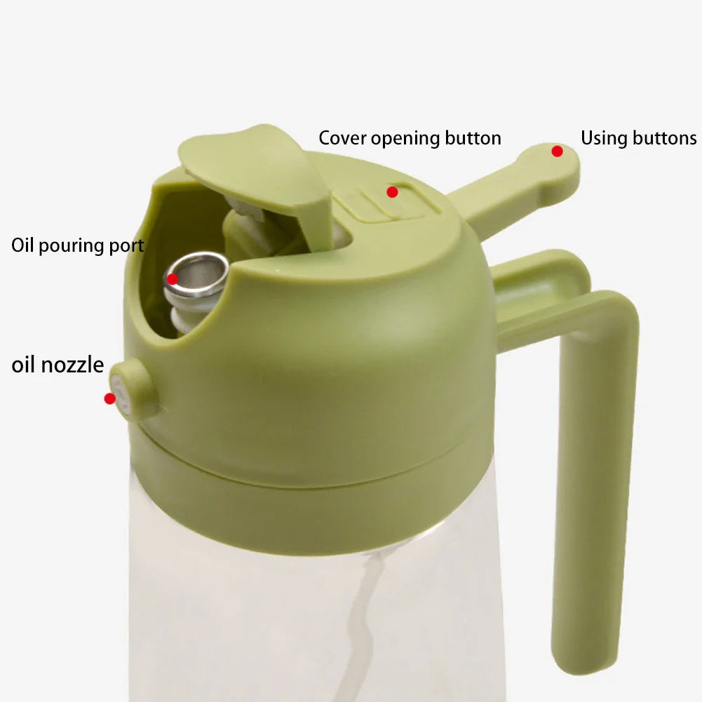 EZPour Glass Oil Dispenser For Precise Mess-Free Pouring