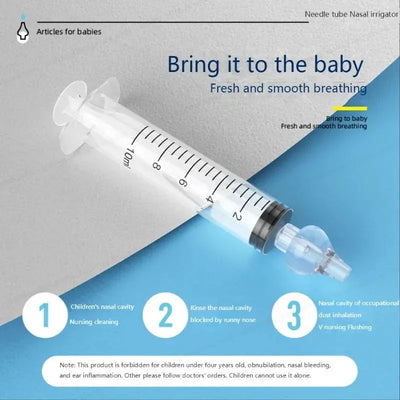 Baby Nasal Aspirator Infant Nose Cleaner Rhinitis Irrigator Syringe