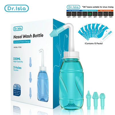 Dr.isla 330ML Nasal Irrigator Bottle Nasal Rinse Nose Cleaner