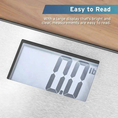 Body Weight Bathroom Scale Large Blue LCD Backlight Display