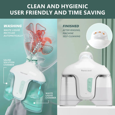 Nascool Electric Nasal Irrigation System With 50 SaltPods Irrigator