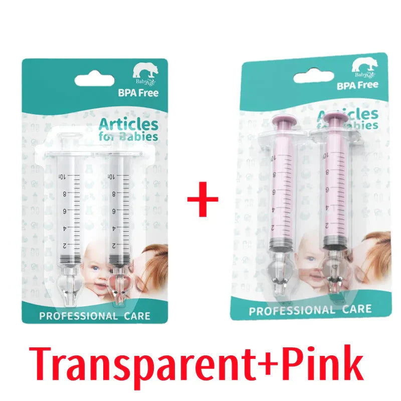 Baby Nasal Aspirator 10ML 20ML Soft Silicone Nose Cleaner Syringe