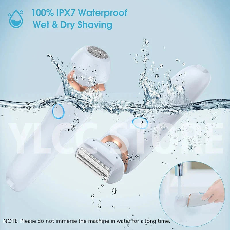 Women's Electric Shaver Bikini Trimmer For Face Underarms Legs Body
