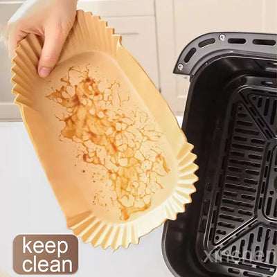 EcoCrisp Non Stick Air Fryer Liners For Easy Cooking Cleanup