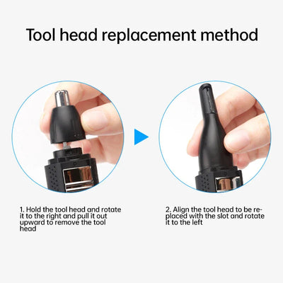 3 In 1 Men's Electric Nose Hair Trimmer Ear Eyebrow Grooming Kit