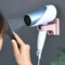 Wall-mounted Hair Dryer Holder Bathroom Hook ABS Storage Shelf