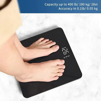 Bathroom Scale Clear Digital Body Weight Monitor Accurate Measurement