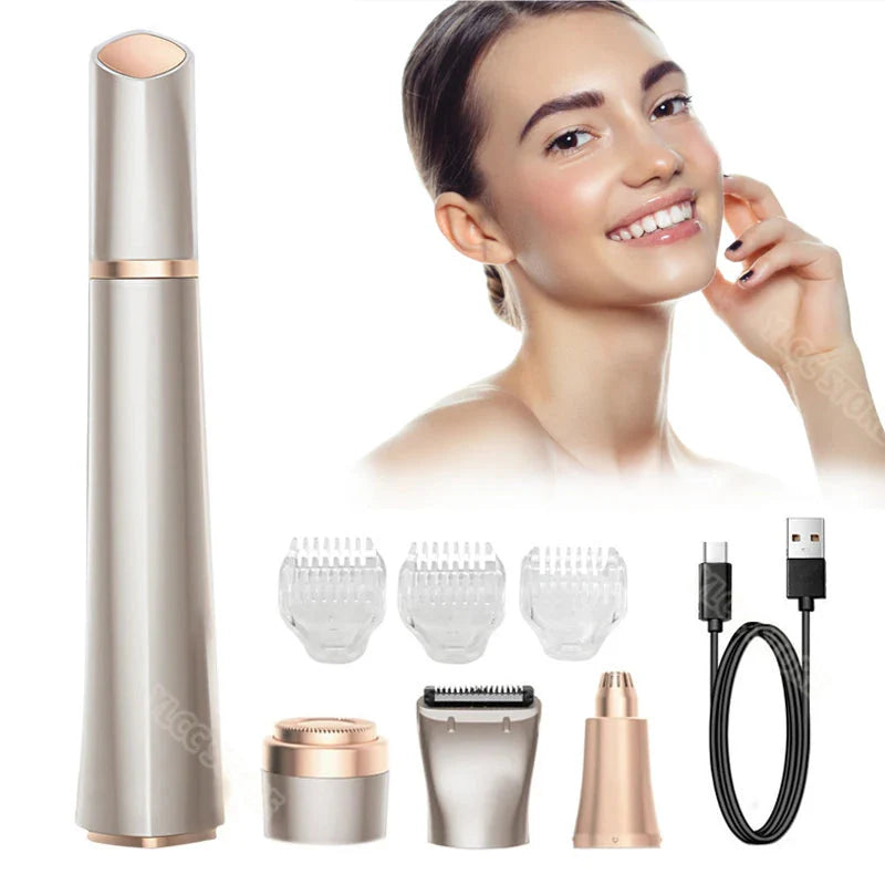 Facial Hair Remover For Women Electric Rechargeable Epilator Shaver