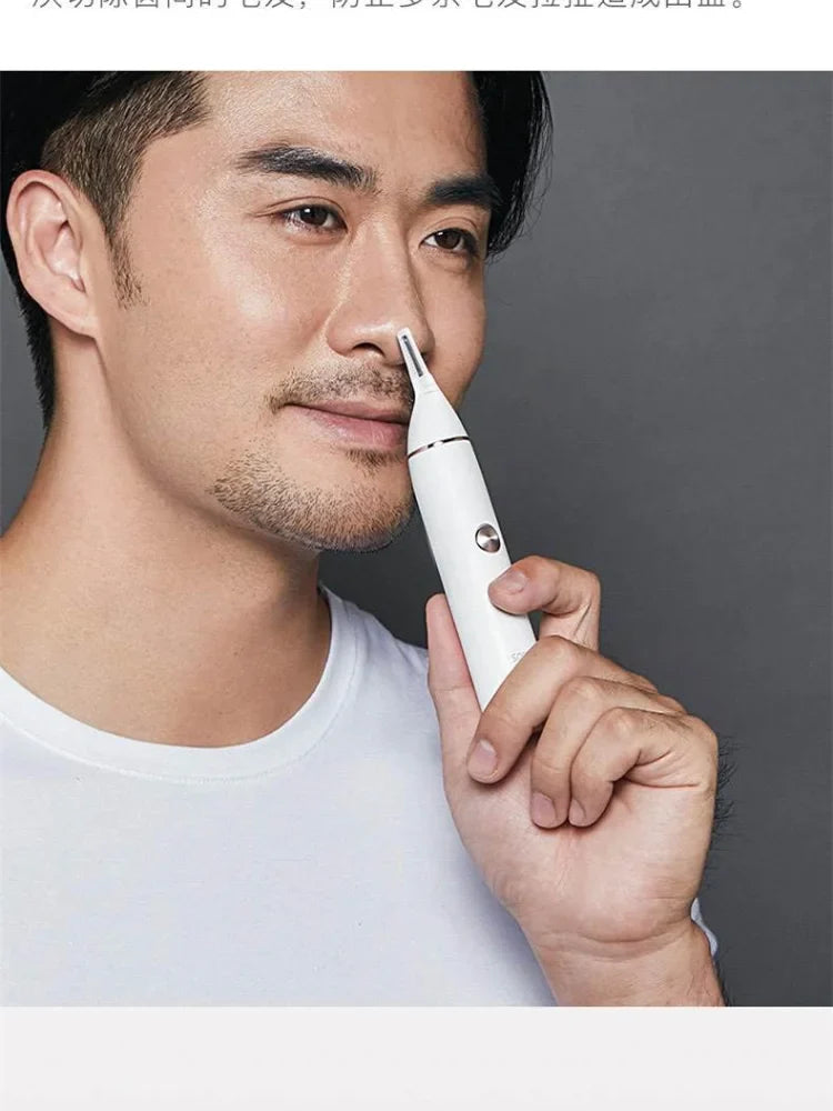Electric Nose Hair Trimmer With Ear And Eyebrow Grooming Tool