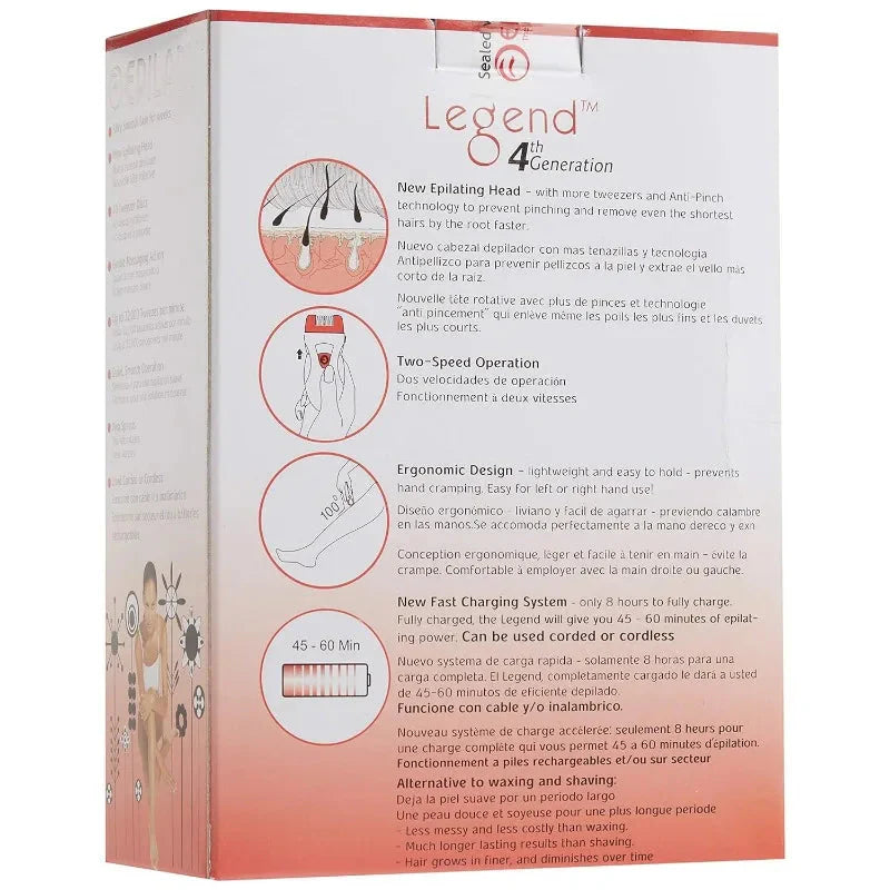 Rechargeable Hair Epilator For Women Electric Smooth Skin Remover
