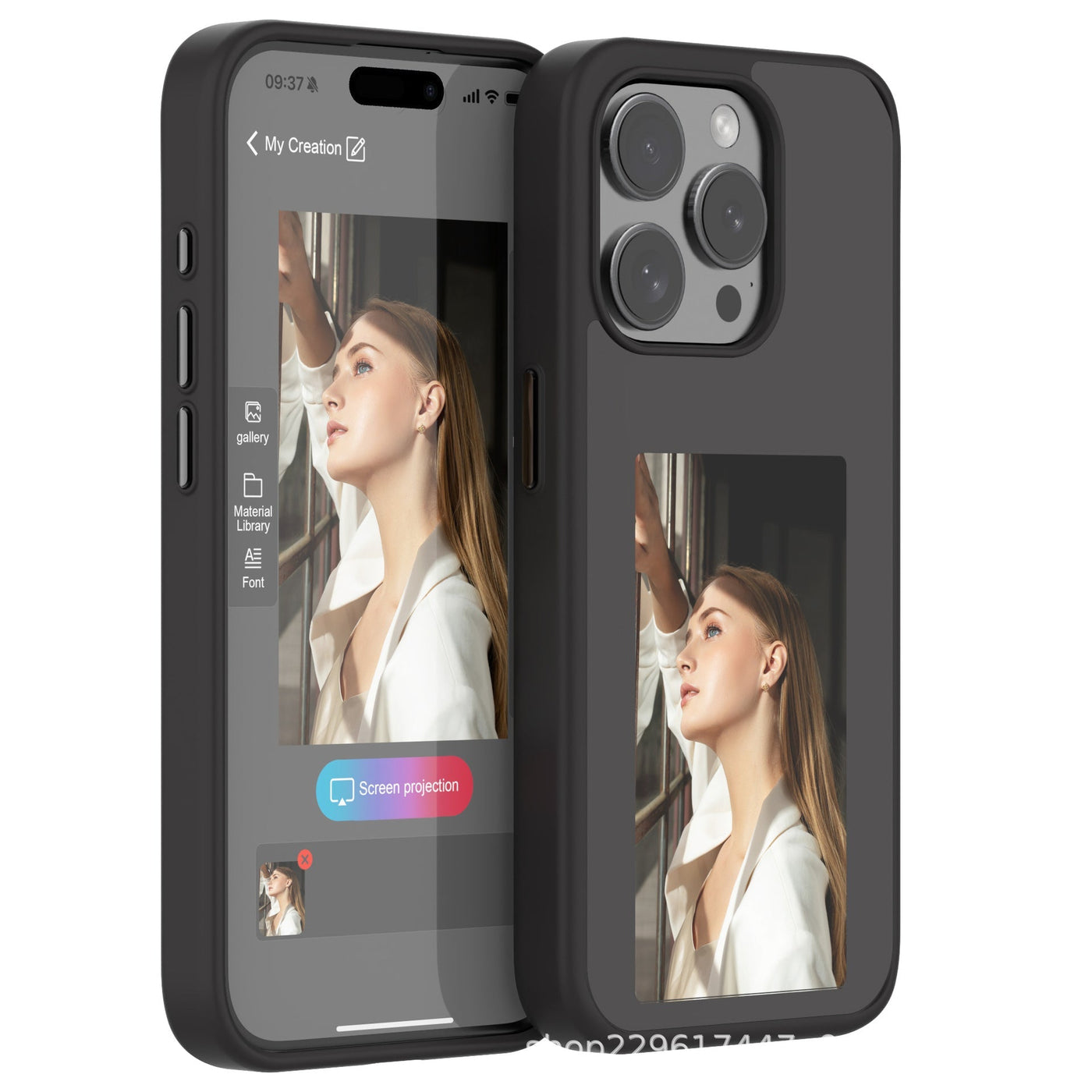 Ink Screen Phone Case Protective Cover Stylish Durable Design