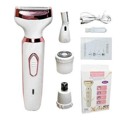 Lady Electric Shaver For Face Nose Legs Underarm And Bikini Trimming