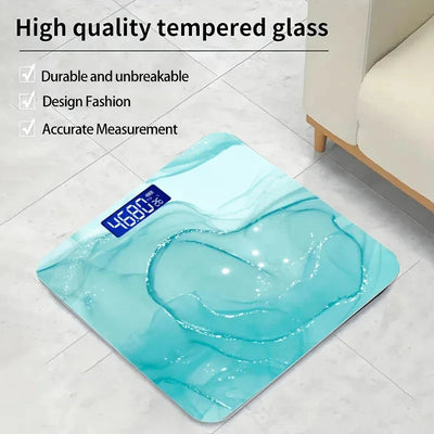 Digital Bathroom Scale Green Modern Weight Measurement Sensor