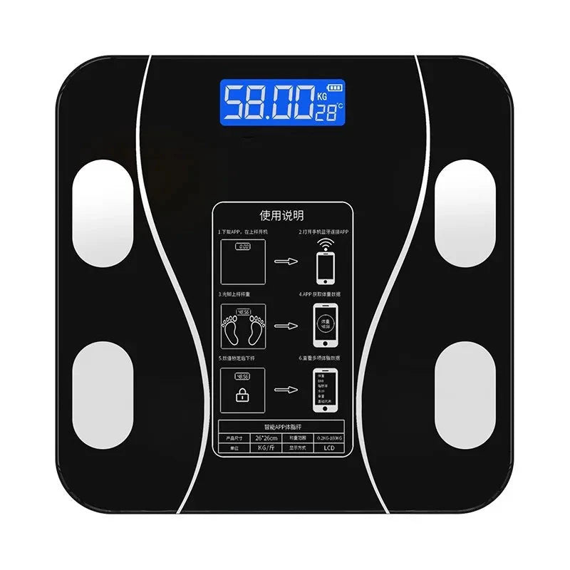 XING CHEN Smart Body Fat Scale Electronic Digital Weight Monitor