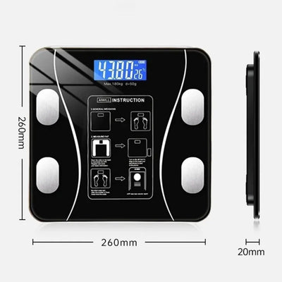 Intelligent Wireless LED Digital Body Fat Scale With Analyzer