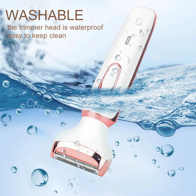 Women's Electric Shaver Body Hair Trimmer For Bikini Armpit Face