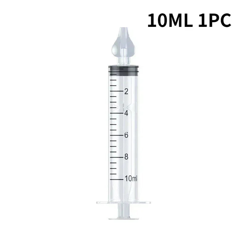Baby Nasal Aspirator 10ML 20ML Soft Silicone Nose Cleaner Syringe