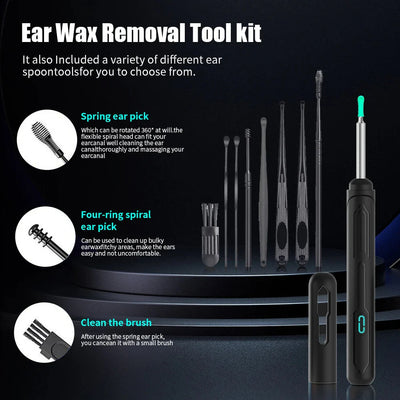 Ear Cleaner With Camera USB C Charging Otoscope Endoscope Set