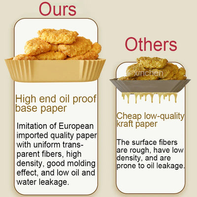 EcoCrisp Non Stick Air Fryer Liners For Easy Cooking Cleanup