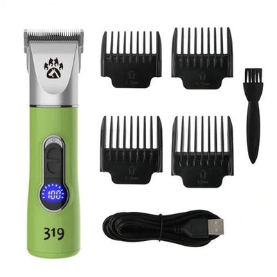 Cordless Dog Grooming Clipper Rechargeable Quiet Pet Trimmer