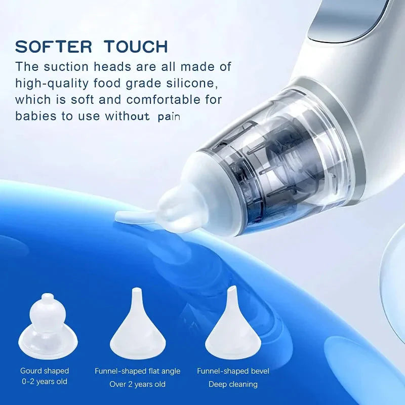 Baby Electric Nasal Aspirator With Food Grade Silicone Mouthpiece