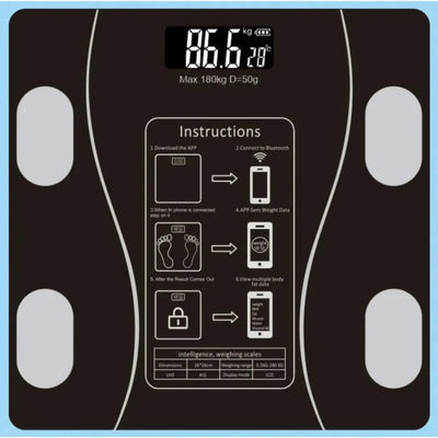 Digital Bathroom Weighing Scale With BMI Body Fat Muscle Analysis