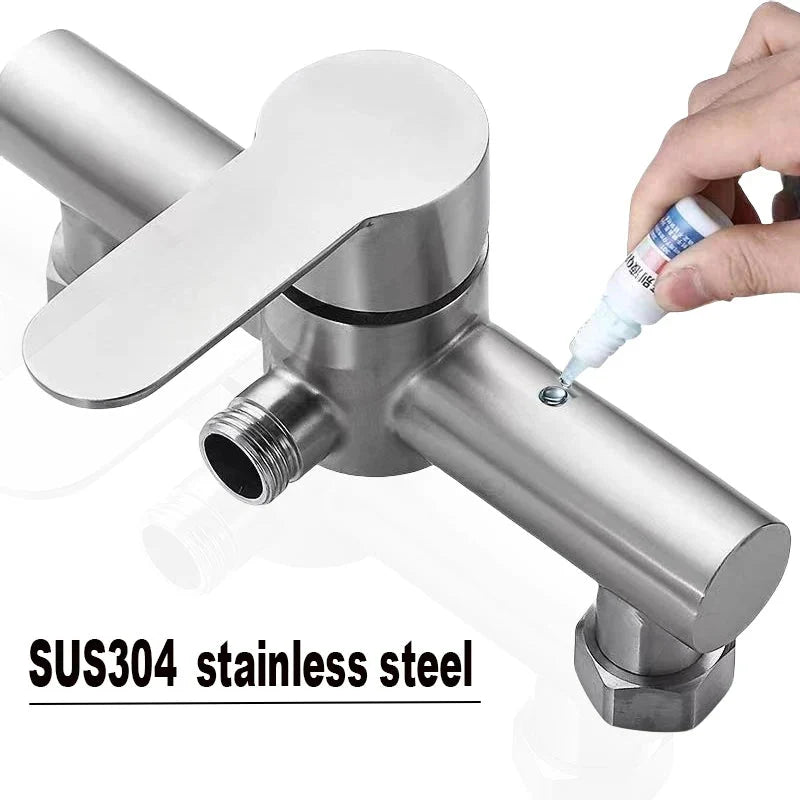 Stainless Steel Shower Faucet Wall Mounted SUS304 Bathroom Mixer
