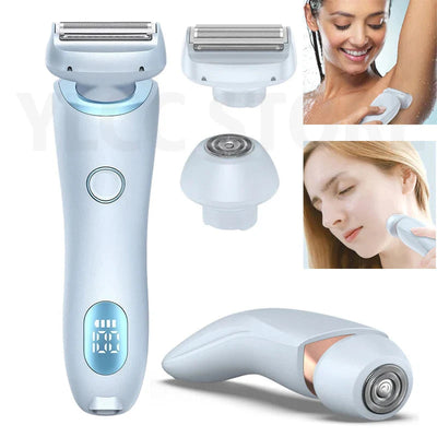 Women's Electric Shaver Bikini Trimmer For Face Underarms Legs Body