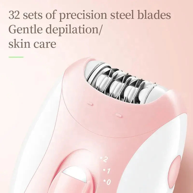 Kemei Rechargeable Women Electric Epilator For Facial And Body Hair Removal