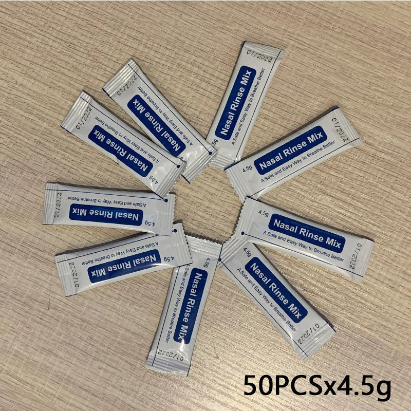 50PCS Nasal Wash Salt For Nose Irrigator And Cavity Care
