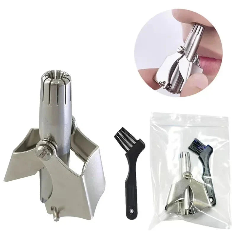 Nose Trimmer For Men Stainless Steel Washable Vibrissa Shaver