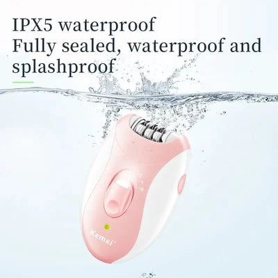 Kemei Rechargeable Women Electric Epilator For Facial And Body Hair Removal
