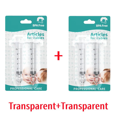 Baby Nasal Aspirator 10ML 20ML Soft Silicone Nose Cleaner Syringe