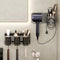 Wall-Mounted Hair Dryer Holder Shelf Bathroom Storage Rack Organizer
