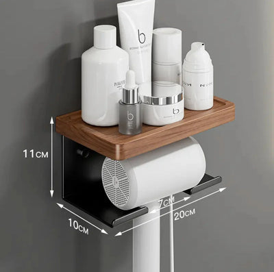 Hair Dryer Holder Bathroom Styling Organizer Blower Storage Rack