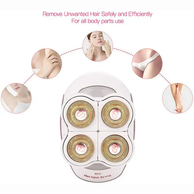 Painless Hair Removal Epilator For Women Shaving And Skin Care