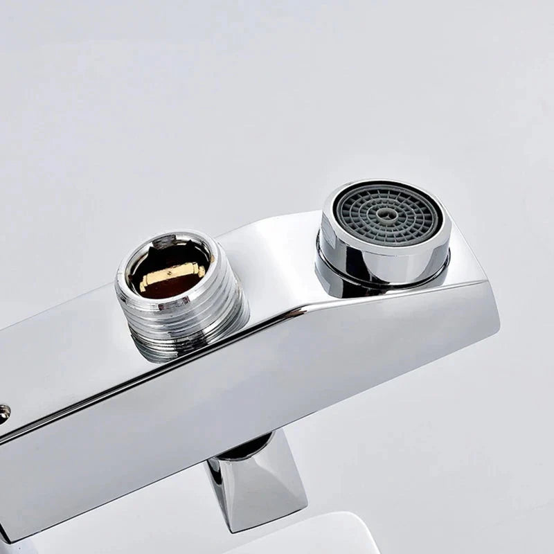 Bathtub Faucet Shower Set Waterfall Mixer Valve Hot Cold Control