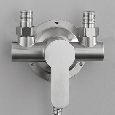 Stainless Steel Shower Faucet Wall Mounted Hot Cold Water Mixer