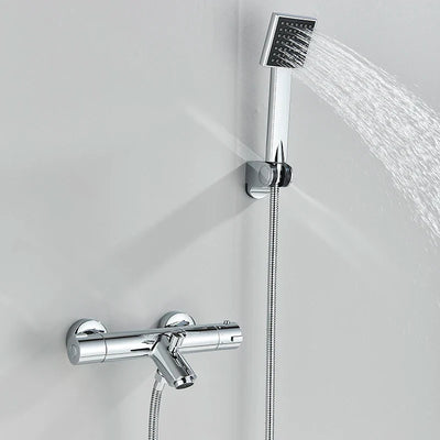 Bathtub Faucet Shower Set Wall Mount With Hand Shower Two Functions
