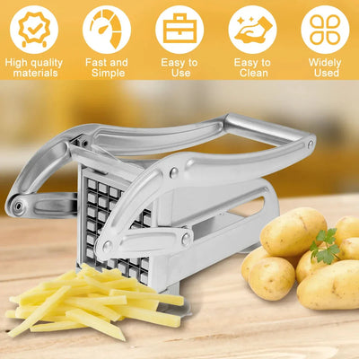 SliceMaster Stainless Steel Potato Cutter For Easy Crisp Slices