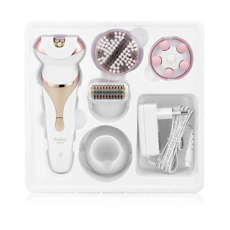 Women Electric Epilator 4in1 Facial Body Shaver Bikini Trimmer
