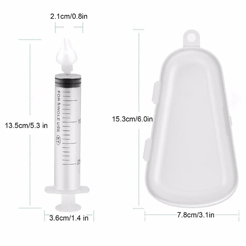 Baby Nasal Aspirator 20ml Syringe Nasal Irrigator Nose Cleaner