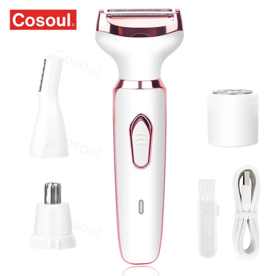 Women's Electric Shaver Body Hair Trimmer For Bikini Armpit Face