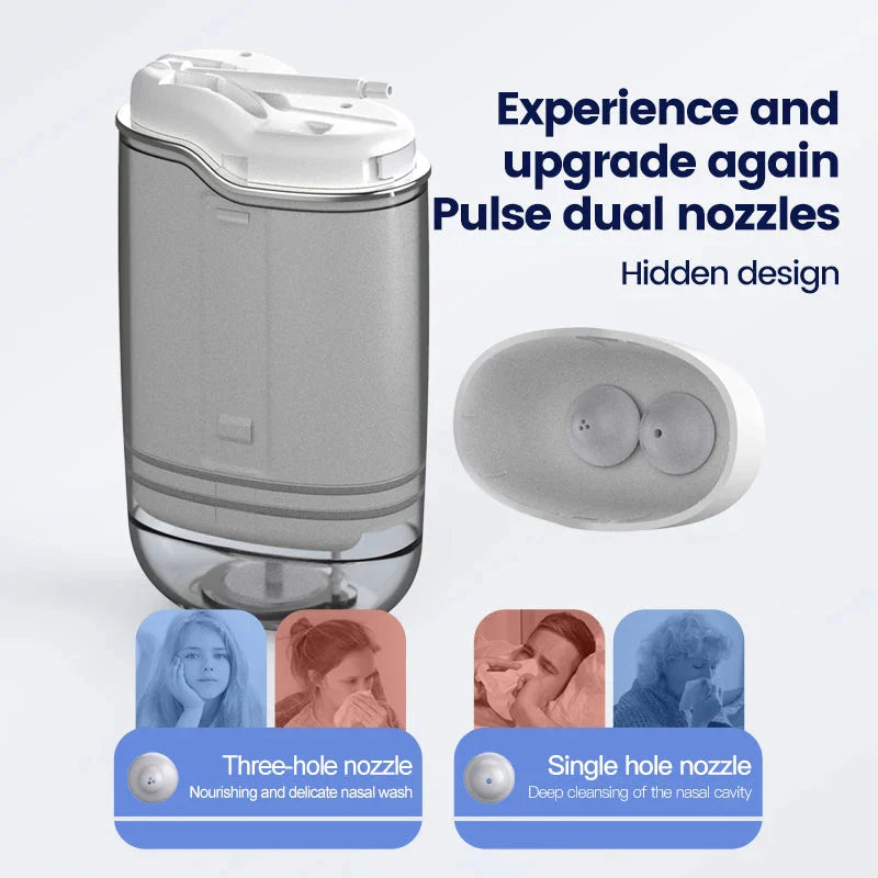 Nose And Ear Trimmer With 180 Degree Rotation And 500ml Nasal Wash