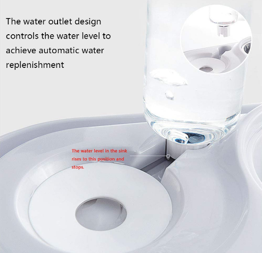 Stainless Steel Pet Bowl With Automatic Water Dispenser For Pets