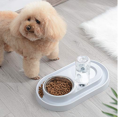 Stainless Steel Pet Bowl With Automatic Water Dispenser For Pets