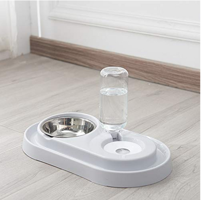 Stainless Steel Pet Bowl With Automatic Water Dispenser For Pets