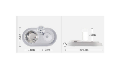 Stainless Steel Pet Bowl With Automatic Water Dispenser For Pets