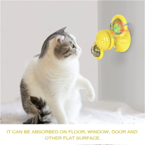 Cat Interactive Toy Whirling LED Balls For Energetic Play